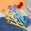 Stainless Steel Coffee Scoops Creative Dog Claw Cat Paw Spoons Hollow Stirring Spoon Tea Dessert Spoons Cute Kitchen Tools LT030