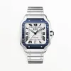 2022 Men's New Mechanical Watch Stainless Steel Case Strap Blue Dial Suitable for Date Gifts