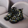 Boots Cozulma Kids Fashion Baby Shoes Dinosaur Children Waterproof Side Zipper Short Ankle For Boys Girls 220915