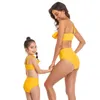 Fam￭lia combinando roupas de ver￣o garotas de banho de roupas de banho correspondentes de roupas de banho, filha de biqu￭ni, traje de banho mam￣e mam￣e roupas de banho de roupas de banho 220914