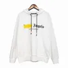 Palms Angels 22SS Capuzes Letter Logo Unisex Capuz Sweatshirt para homens e mulheres Sorto de moletom de namorado solto Gift Sports Sports 5117 14