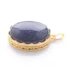 Ciondoli in pietra naturale Pietre ovali Amazzonite Giade Opale Perline per collana artigianale Creazione di gioielli BN401