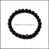 Perles Brins Bouddha Perles Bracelet Noir Brun Bois Minimaliste Bijoux Chaîne Hommes Hip Hop Bracelets Bois De Santal Mode 0 75Xh G2B D Dhhmr