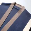 Männer Wolle Mischungen Strickjacke Männer Gestrickte Pullover Männer Outwear Tops Stricken Feste Beiläufige Koreanische Stil Mode Stricken Jacke Mantel 220915