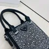 Strass-Einkaufstasche, modische All-Match-Mini-Handtasche, lässige Schulter-Crossbody-Handytaschen