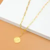 Simple Necklace Interlocking Chain 925 Sterling Silver Gold Plated Women Angel Wings Pendant Necklace Fashion Jewelry Accessories