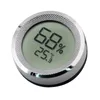 3 färger Cigarhumidor Hygrometer mätare termometer Mini Digital LCD -skärm Bekväm temperatursensor Rund fuktmätare