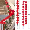 Dekoracje świąteczne 10/20led Poinsettia Flowers Garland String Light