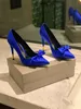 tom ford Party Brands high Luxury heel Lady Dress Shoes Summer All-day designing Sandals back Bow Tie Pump Suede sexy playful High Heels 35-43 AS7T