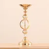 Party Decoration Gold Candle Holders Metal Candlestick Flower Vase Table Centerpiece Event Rack Road Lead Wedding