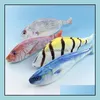 Pencil Bags Super Imitation Sea Fish Pencil Case Kids Statonery Pencilcase Pen Bag Novelty Gifts Creative Fabric School Supplies Drop Dhqsi