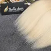 Peruvian Virgin Human Hair Extensions Wefts 613 Blond Hair Bundles Straight Weaves Double Weft Top Grade 1 Piece BellaHair