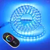 Remsor 110V 220V LED -strip Light RGB 60LED/M Fjärrkontroll Full Touch Kit vattentät band Hemdekoration EU US UK AU Kits