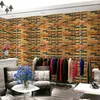 خلفيات Retro 3D Brick Wallpaper Home Wall Decor Bar Restaurant Restauran