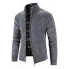 Men's Wool Blends Men Winter Jackets Cardigans Casual Sweatercoats Warm Sweaters Male Stand-up Collar Slim Fit Sweaters Coats Winter Clothes 3XL 220915