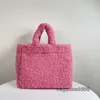New Plush Evening Shopping Bags Bag Women Tote Handbag Large Handbags Purse Quality Shoulder Back Bags Soft Terry Fabric Material MultipleMul