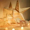 Kerstdecoraties Eid Mubarak Hollow Out Star Hangende hanger Ramadan Decor voor Home Islam Muslim Party Al Adha Kareem 220914