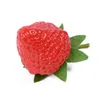 Party Decoration 20pcs Artificial Plastic Strawberry Fruit Fake DIY Simulation Display For Kitchen Home Foods Decor