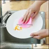 Brosses de nettoyage Mtifunction Sile Dish Bowl Tampon à récurer Brosses de lavage Cuisine Pot Nettoyage Outil de lavage Brosse Lave-vaisselle Drop Deliver Dhbc6
