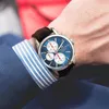 2022 MAURICE LACROIX Montre Ben Tao Série Chronographe À Trois Yeux Mode Casual Top Montre Cadeau En Cuir De Luxe