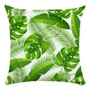 Poduszka Zielona pokrywa liści 18x18 cali pluszowa poduszka dekoracyjna sofa s PillowCover Decor Decor Blue Case