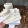 Classic Clear Mini Snow Boots Дизайнер Женщины Австралии Австралийская шерстяная лодыжка мода зима теплые меховые плюшевые плюшевые ботинки хлопок размером 35-42