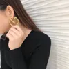 Nuevos pendientes de aro a la moda para mujer, pendiente Simple de círculo grande de 4cm de diámetro para mujer, regalo para amantes de la boda y fiesta de alta calidad 321c