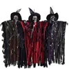 Décoration de fête Halloween suspendu crâne charme fantôme commande vocale pendentif poupée effrayante ornements pour pelouse jardin fête maison hantée accessoires décor 220915