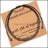 Urok bransolety ręcznie robione bransoletki kodu Morse'a w moim sercu miłośnik Bransoletka przyjaźni dla kobiet mężczyzn BFF Charm Chainry Obietnic Gif Dhje2