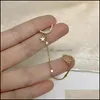 Ear Cuff New Fashion Gold Color Moon Star Clip oorbellen voor vrouwen Simple Fake Kraakbeen Lange Tassel Ear Cuff Sieraden Geschenk 5588 Q2 DRO DHKDL