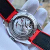 Mens Watch 44MM OMF Factory Ceramic Bezel Sapphire Cystal Red Rubber Strap Original Clasp Cal.8906 Automatic Movement OM Mechanical Super Luminous Watches