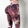 Women's Leggings Tie Dye Seamless Leggings Women Fitness Gym High Waist Pants Push Up Workout Running Sports Butt Lift Leggings Anti Cellulite 220914