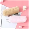 Bleistifttaschen Nette Colorf Plüsch Bleistift Fall Schultasche Schreibwaren Bleistiftkoffer Kawaii Mädchen Liefert Werkzeuge Lagerung Halter Beutel Drop Deli Dh7HT