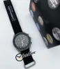 Bioceramic Moon Swiss Quqrtz Chronograph Mens Watch SO33M100 Mission To Moon 42 Real Gray Ceramic Black Nylon With Box Stopwatch Super Edition Swisstime E57737112