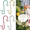 Christmas Decorations 50pcs Ornament Metal S Shaped Hooks Holders Tree Ball Pendant hanging Decoration for home Navidad Year 220914