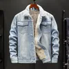 Men's Jackets Winter Jean Outerwear Warm Denim Coats Fashion Wool Liner Thicker Plus Size M8XL 220915