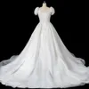 New Wedding Dress V-Neck Sling Hand Beaded Slim Tail Bridal Wedding Dress MY070902