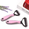 Pet Dog Flea Chicements Meredies Grooming поставляет волосы с удалением Cat Detangler обрезка меха, дематтинг Deshedding Brush Tool для матовых длинных волосков Curly