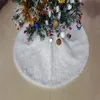 Рождественские украшения 1pc 78 90 122см Юбка для дерева искусственный меховой ковер снежинок белый плюшевый коврик для домашнего рождественского декора Noel Arpry Ornament 220914