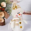 PLUSH PLUSH Papai Noel, bonecas de boneca de férias de férias de férias Tabela lareira Decoração da casa de natal da festa XBJK2209