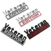 Veteran Metal Car Sticker Party Favor Personalize Tailgate Trim Badges Alloy Leaf Board