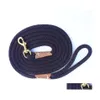 Dog Collars Leashes Dog Training Leash Rope Check Cord Lightweight Small Medium Tracking Leads 2M 5M 10M Black Red Color Long Dro1934716
