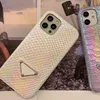 Custodie per iPhone di design Custodie per texture pelle laser Ji Sirena per Iphone X XsMas XR 11 12 13 Promax Cover posteriore Custodie per cellulari di moda