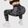 Kadın Tayt Fitness Crossover Yoga Pantolon Mujer Scrunch Butt Teşhal Egzersiz Ganimet Gym Sakinsiz 220914