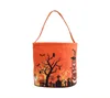 Halloween glowing pumpkin bag holiday party supplies basket children's portable candy bag Mid-Yuan Festival handbag bucket decoration props