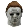 Masques de fête Horreur Michael Myers LED Halloween Tue Masque Cosplay Effrayant Tueur Casque Intégral En Latex Halloween Costume De Fête Prop 220915