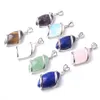 Смешанный натуральный каменный подвесной кулон кристалл аметисты Opal lapis aventurine Rose Pin