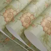 Wallpapers American Rustic Flower Wallpaper Mural 3d Yellow Green Floral Living Room Bedroom Decoration Roll