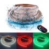 Remsor 110V 220V LED -strip Light RGB 60LED/M Fjärrkontroll Full Touch Kit vattentät band Hemdekoration EU US UK AU Kits