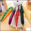 Gel Pens Vegetable Fruit Ballpoint Pens Creative Gel Pen Cartoon And Shape Mticolor Drop Delivery 2021 Office School Business Industr Dh9U8